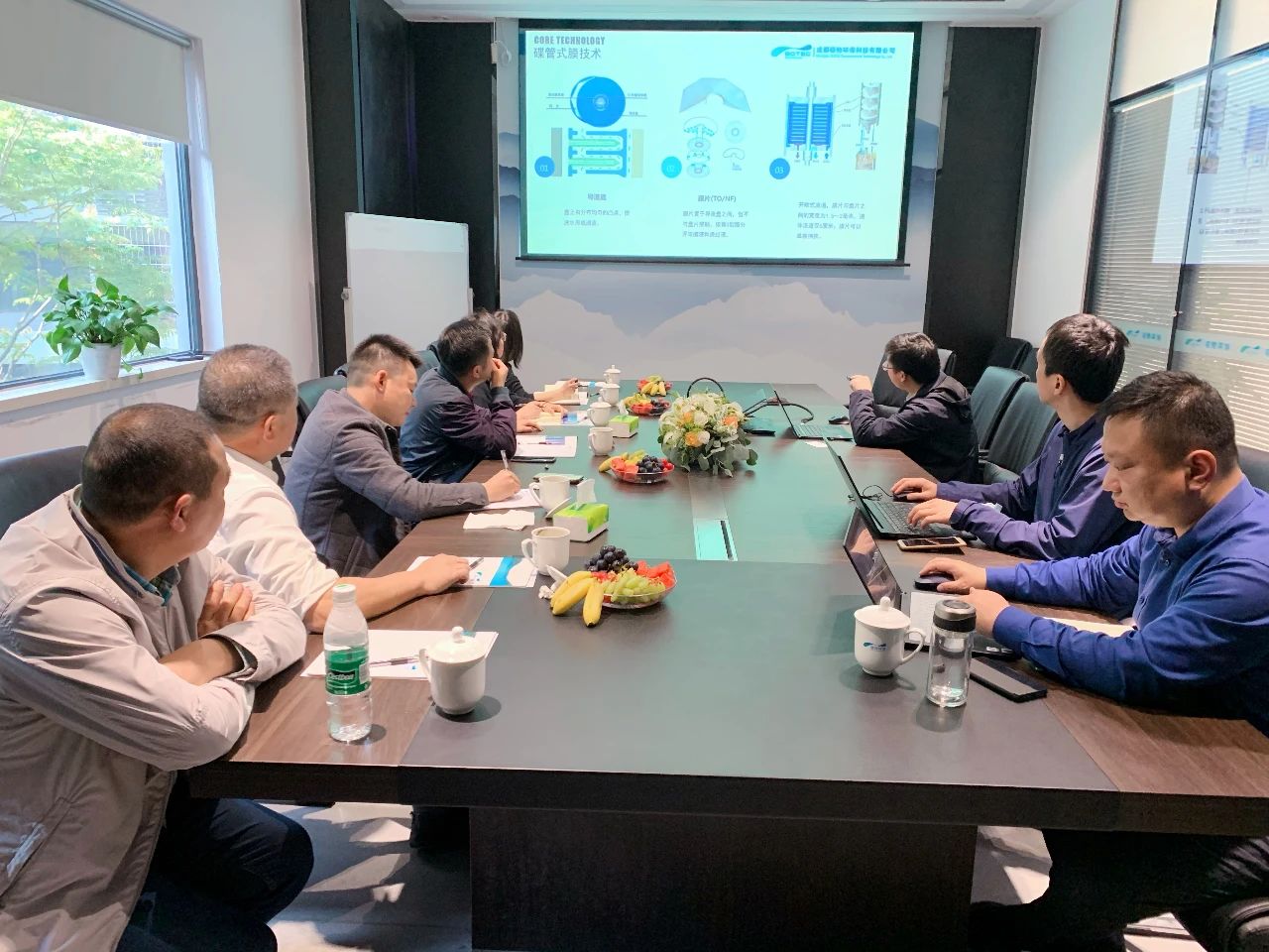 云南能投生物資源投資開發(fā)有限公司蒞臨碩特環(huán)保考察交流