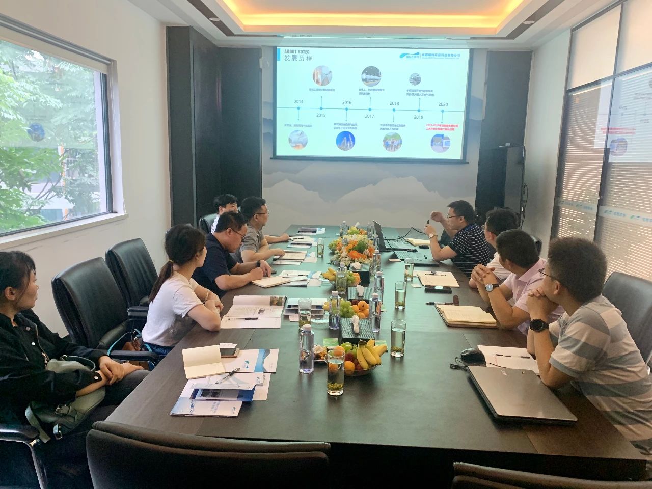 成都環(huán)境集團再生能源公司領(lǐng)導一行蒞臨碩特環(huán)保考察交流